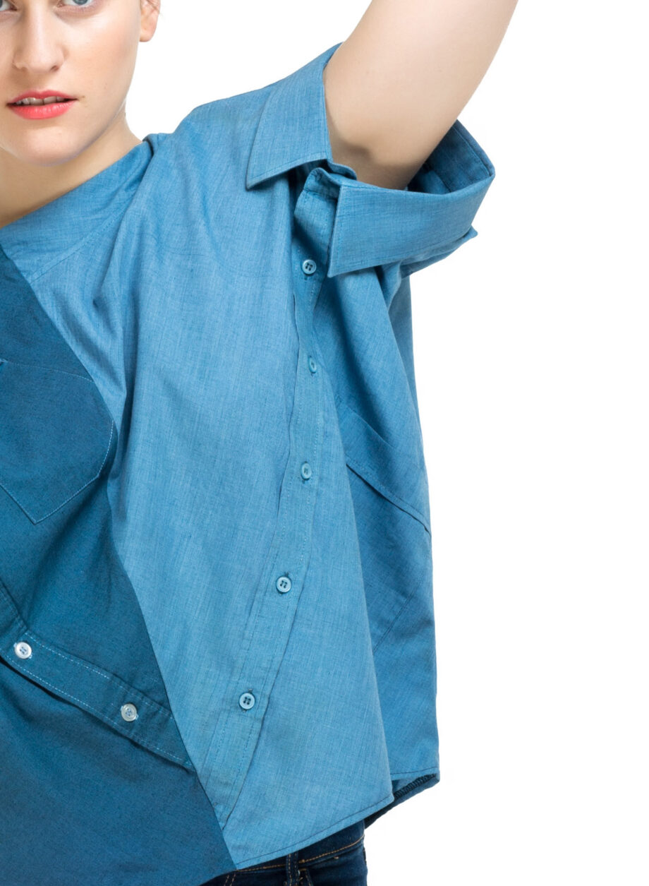 Shirt blouse KATI (upcycling tutorial in en/de)