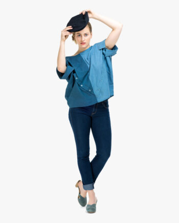 Shirt blouse KATI (upcycling tutorial in en/de)