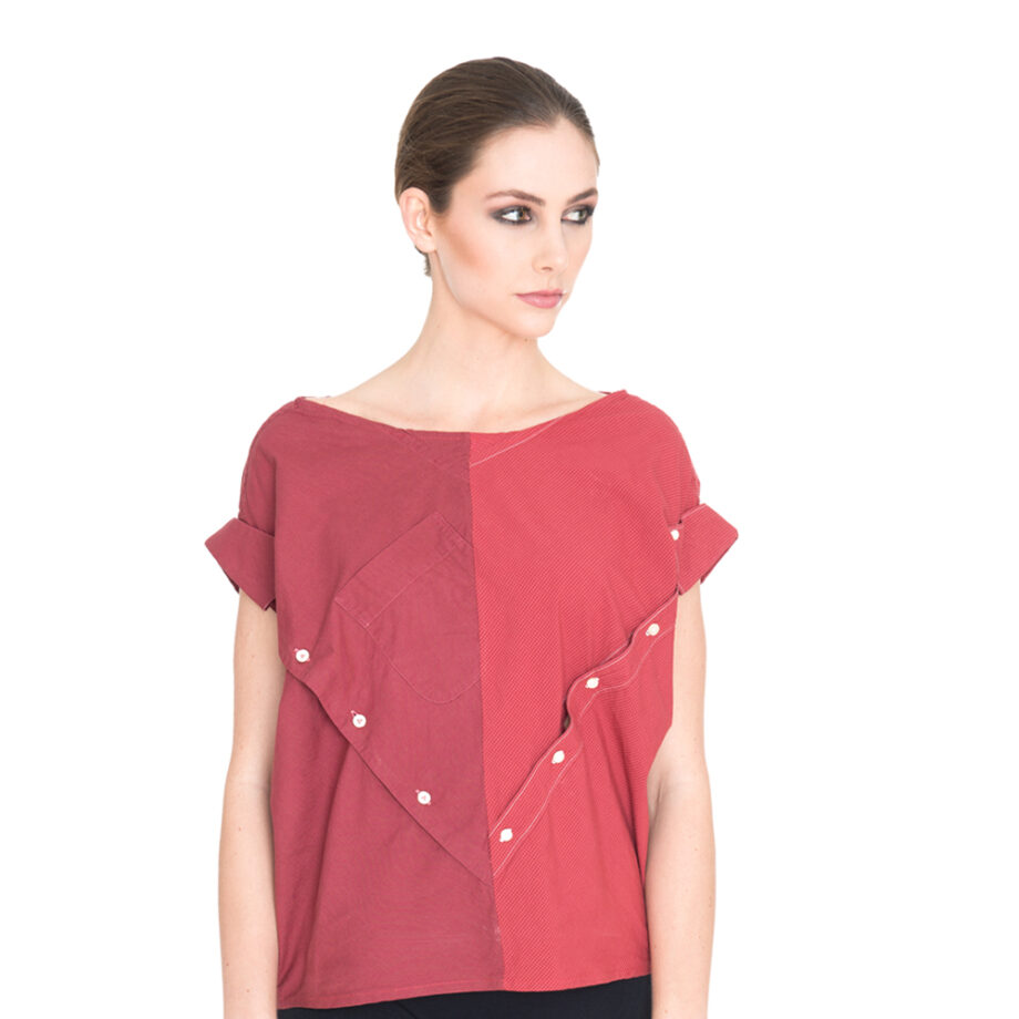 Shirt blouse KATI (upcycling tutorial in en/de)